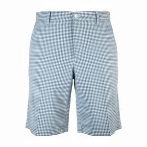 FootJoy Performance 10" Golf Shorts Blue Gingham Men's Size W36